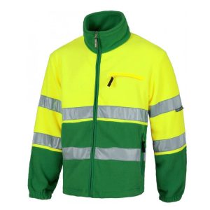 Chaqueta polar alta visibilidad con reflectante